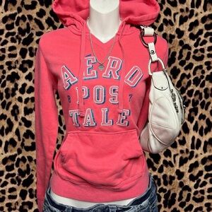 ᡣ𐭩 Y2K Aeropostale pink hoodie🐾⊹ ࣪  ౨ৎ˚₊